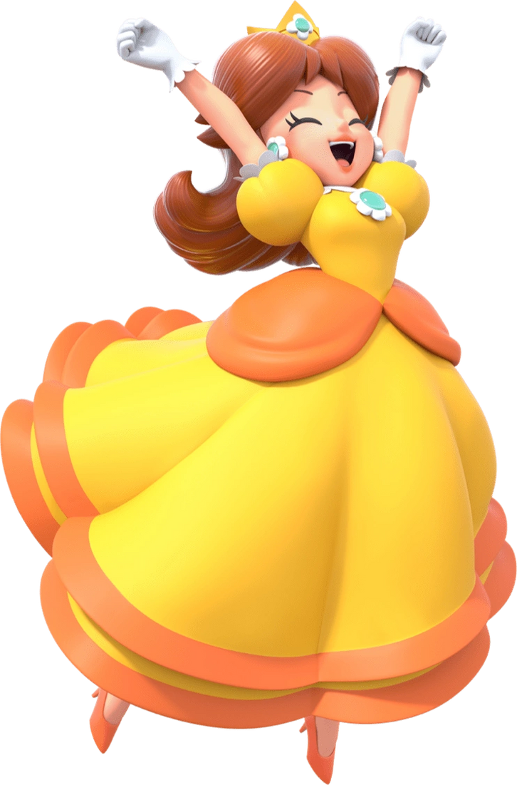 Princess Daisy (Excited) by DraMakco-Mon108 on DeviantArt