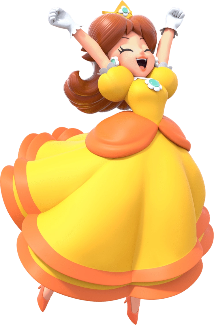Princess Daisy (Excited) by DraMakco-Mon108 on DeviantArt