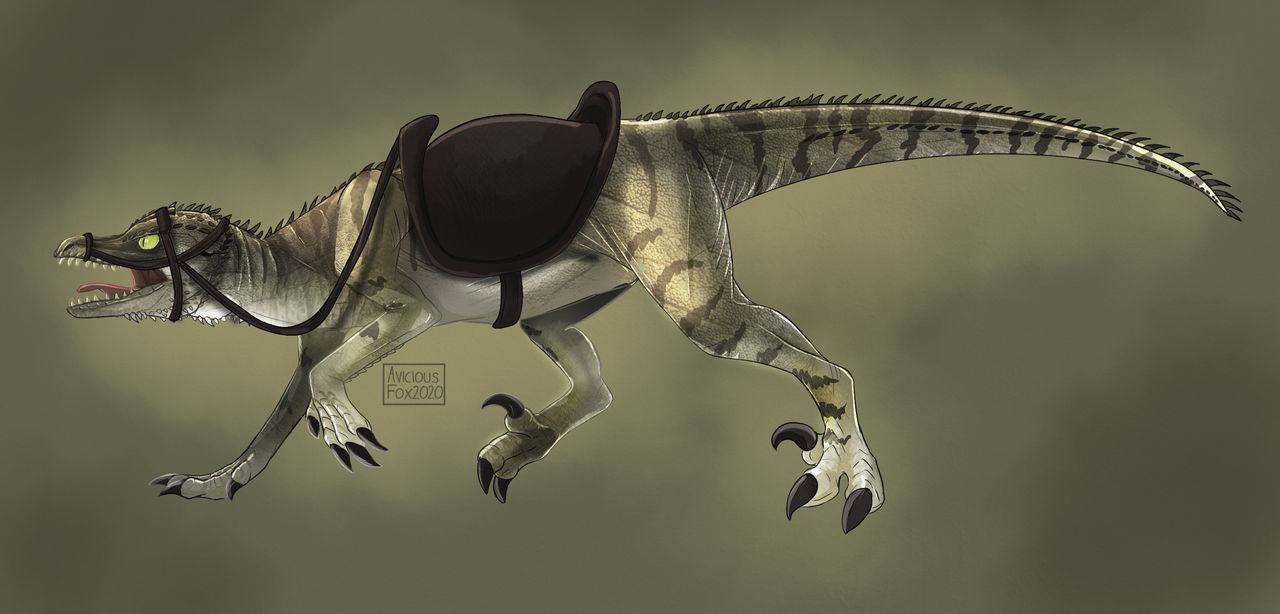- Commission - Raptor mount by AviciousFox on DeviantArt