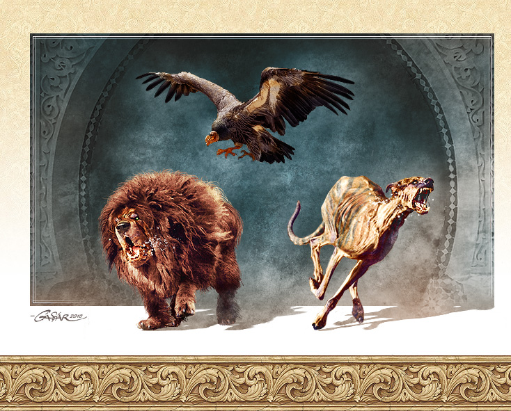 Condor and Dogs by TamasGaspar