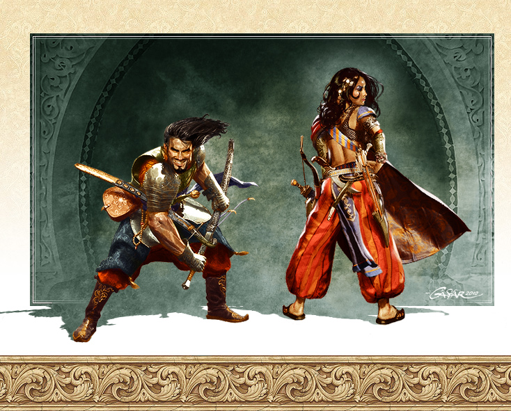 Warrior and Rogue by TamasGaspar