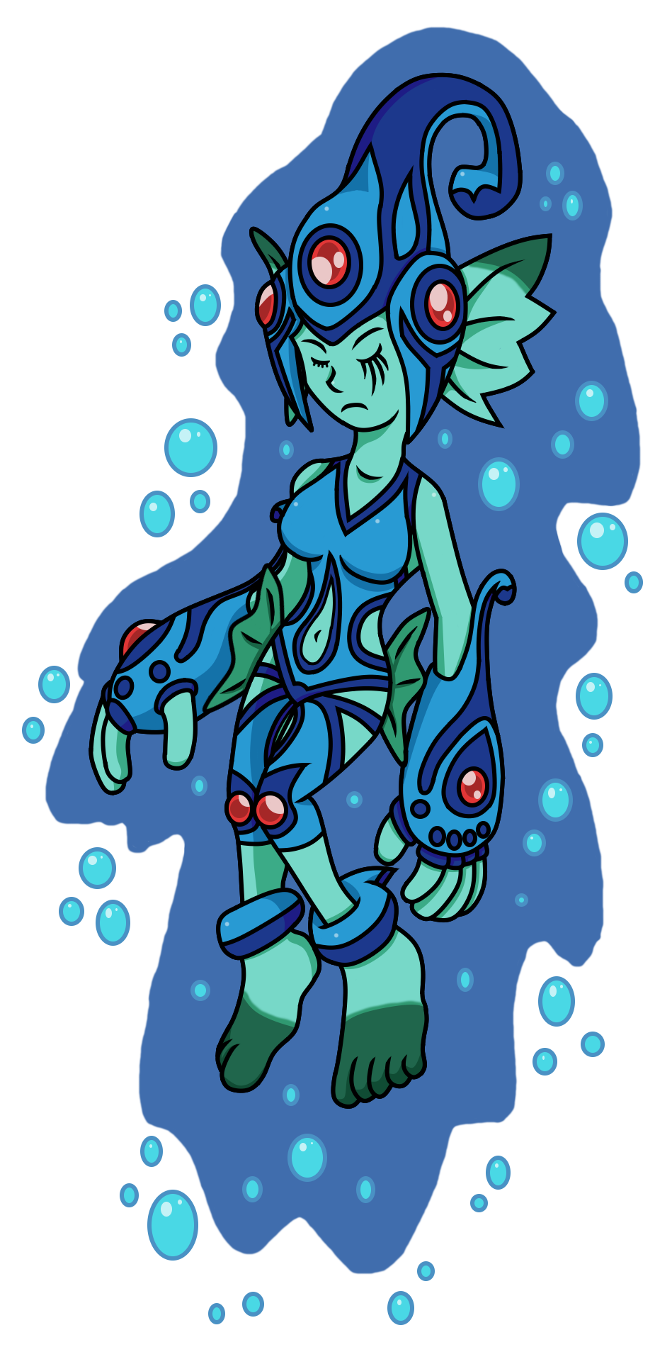 Render Ranamon Drifting Ranamon with Water Coat by CryoflareDraco on DeviantArt