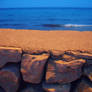 The beach on an evening