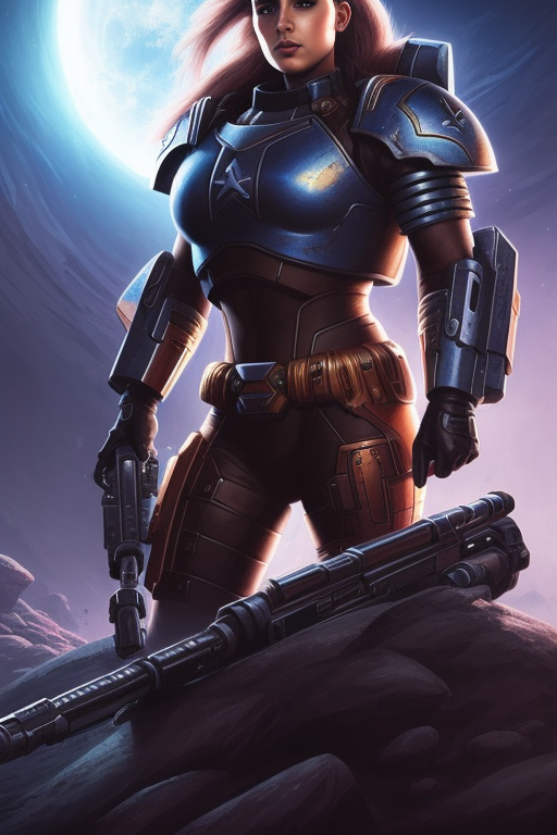 Futuristic Female Space Marine by fantscifi on DeviantArt