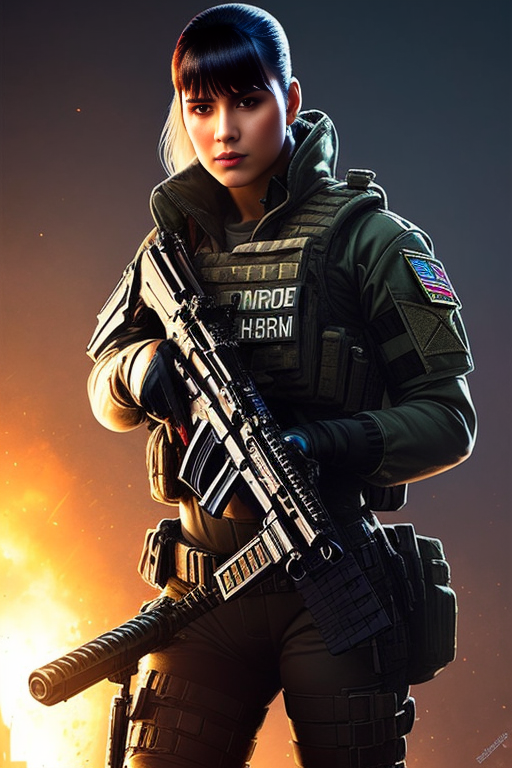 Csf Commandos Deviantart Female Commando With Machine Gun by fantscifi on DeviantArt