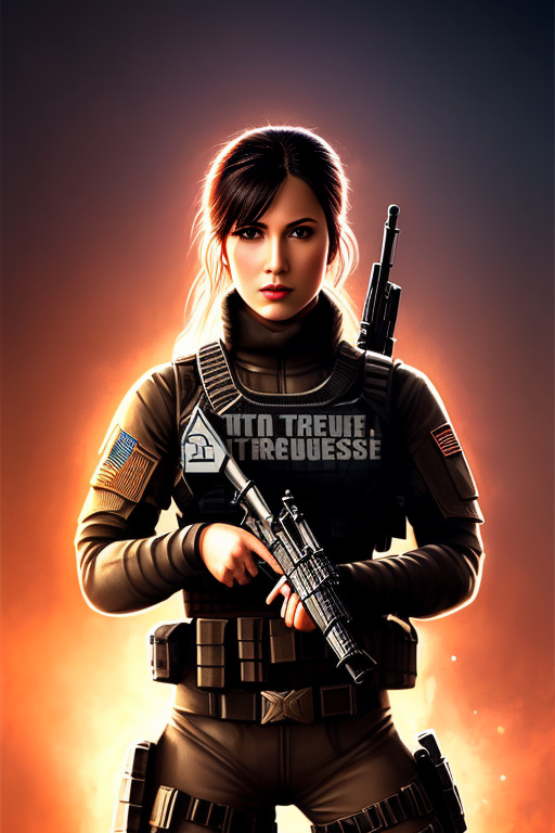 Portrait of Female Commando by fantscifi on DeviantArt