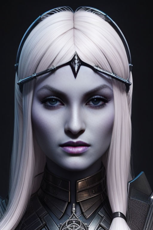 Closeup portrait of Drow Necromancer by fantscifi on DeviantArt