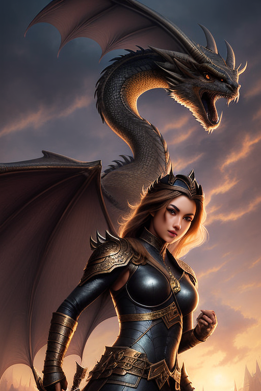 Dragon Rider with Dragon by fantscifi on DeviantArt