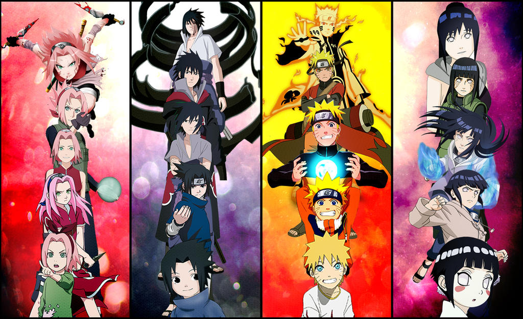 Naruto Sasuke Hinata Sakura Wallpaper By Sapphireyanou On Deviantart