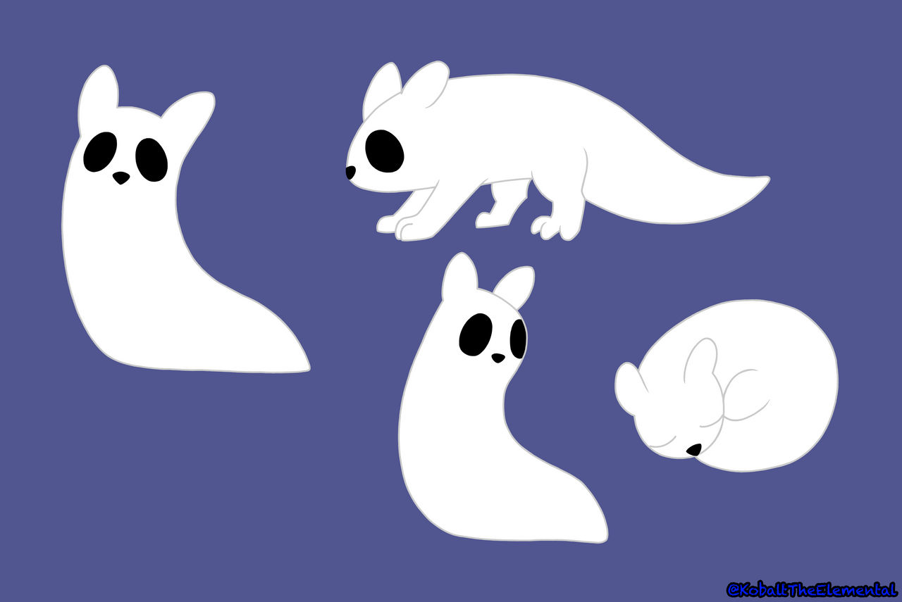 Slugcat by KobaltTheElemental on DeviantArt