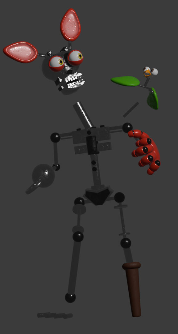 rockstar foxy endo by fnaf ar by stanislaw2 on DeviantArt