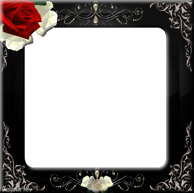 Izzie Black W Red And White Rose Frame By Izzielee On Deviantart Izzie Black W Red And White Rose Frame By Izzielee