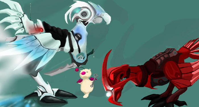 Robo Chocobo Mecha-Chocobo Concept by blueshamoo on DeviantArt