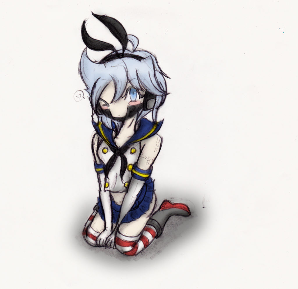 Sweet Raiden is cosplaying Shimakaze