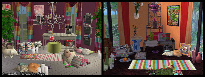 My decoration style at Sims2