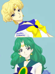 Sailor Uranus and Sailor Neptune