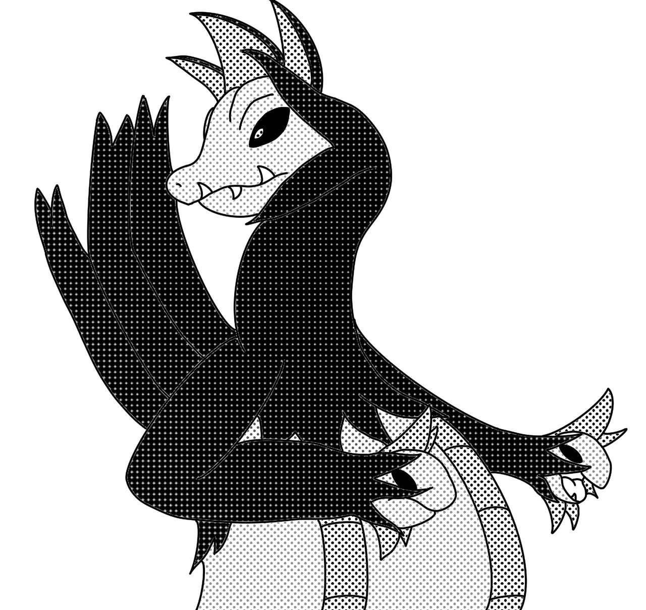 Hydreigon just being Hydreigon by Solodrae on DeviantArt