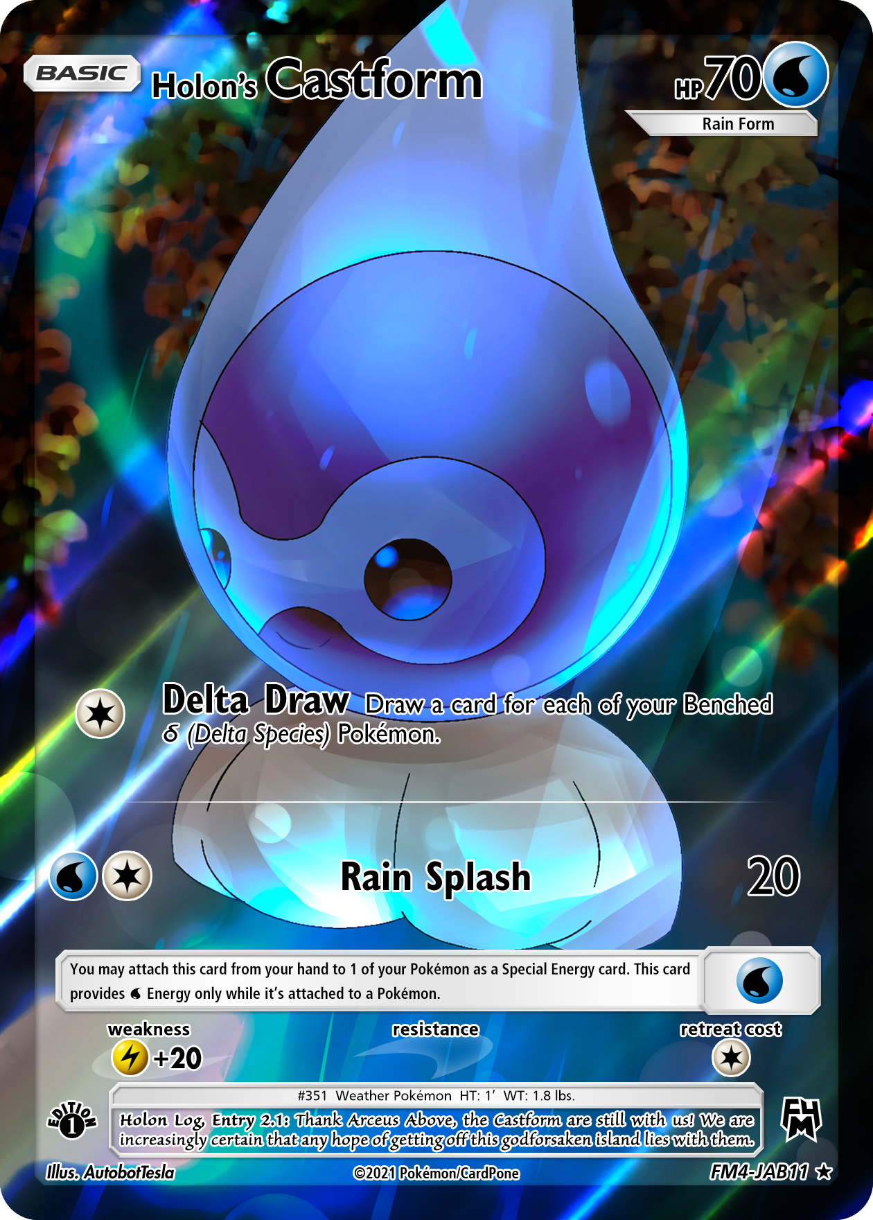 castform rainy form pokemon card value - 033/198 - Chilling Reign You cant use more than 1 Temperament Pok Castform Rain Form - 49/146