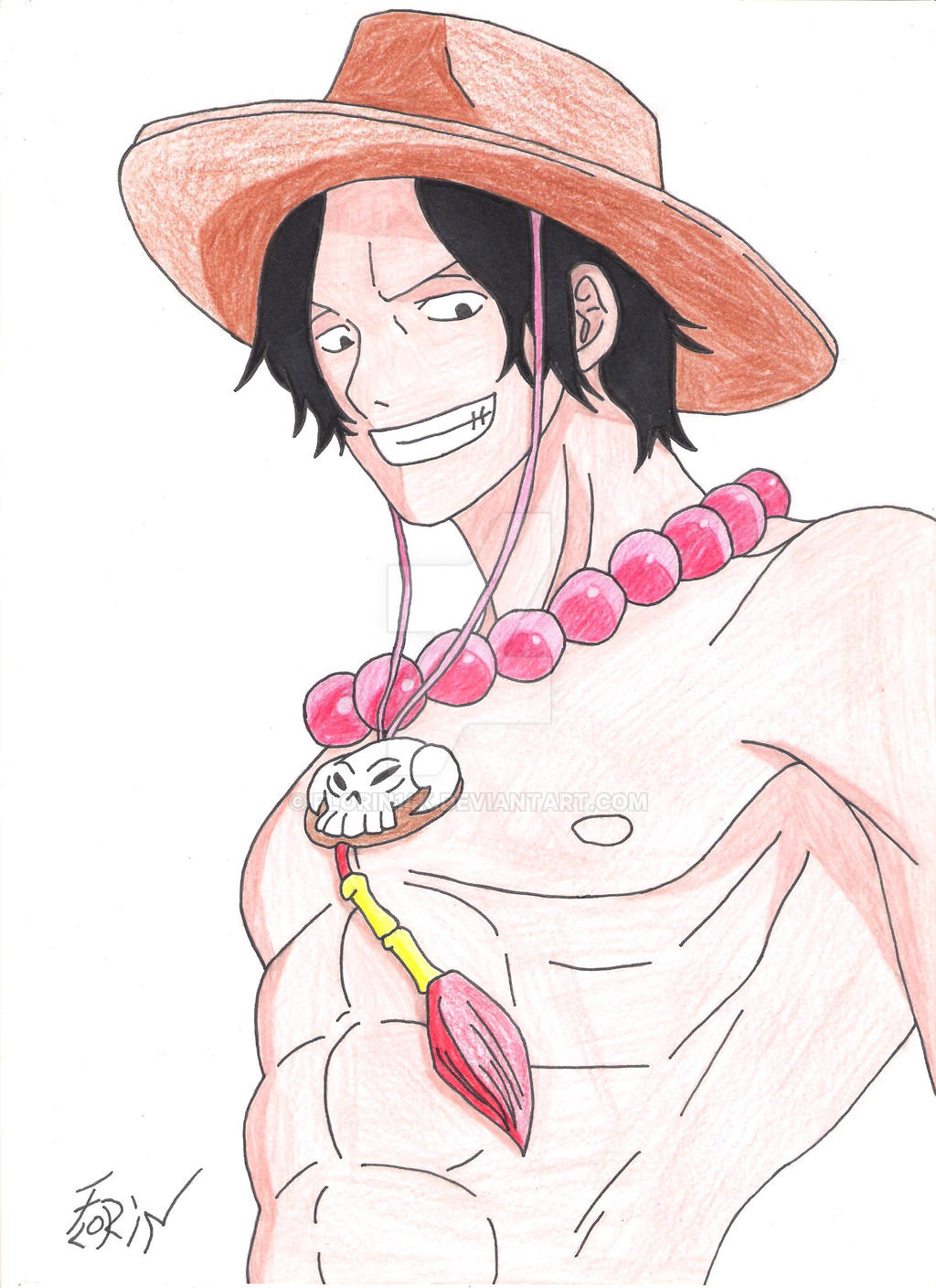 Ace One Piece ( My color ) by Florin14k on DeviantArt