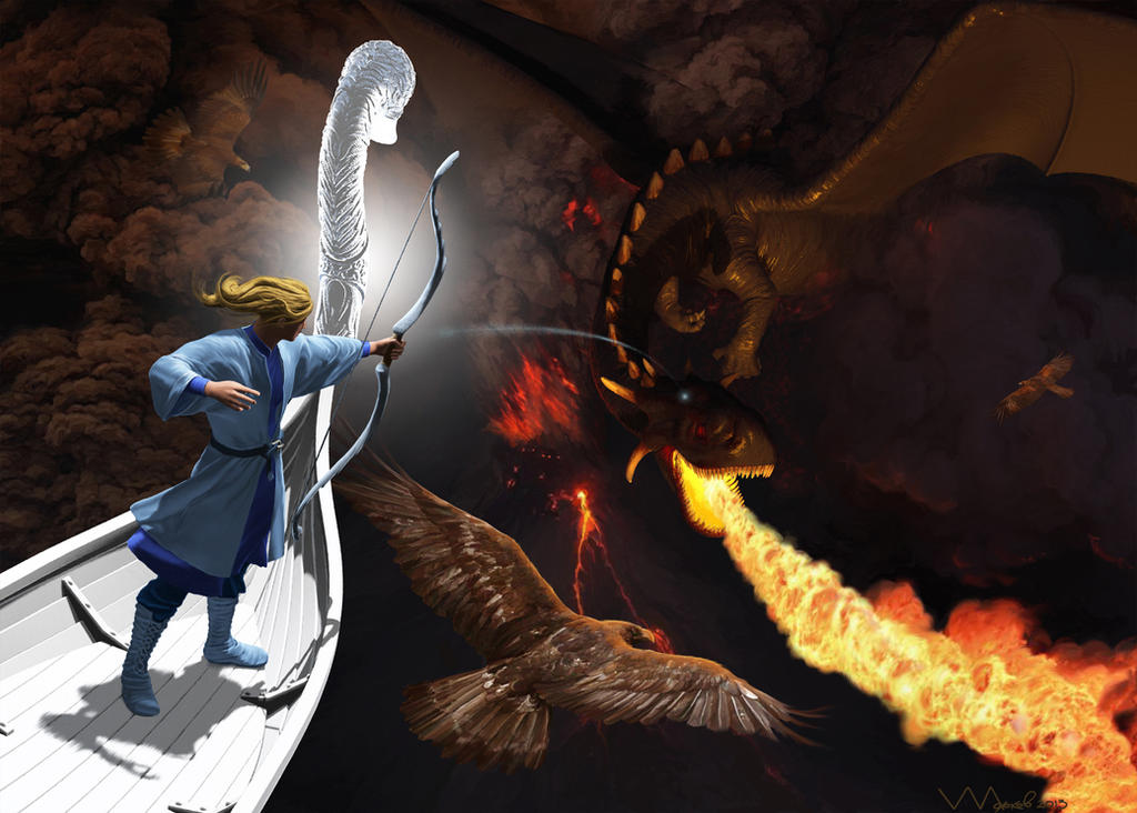Ankalagon and Earendil by ivanalekseich Ankalagon and Earendil by ivanalekseich