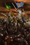 Nirnaeth Arnoediad.Turgon and Glorfindel by ivanalekseich