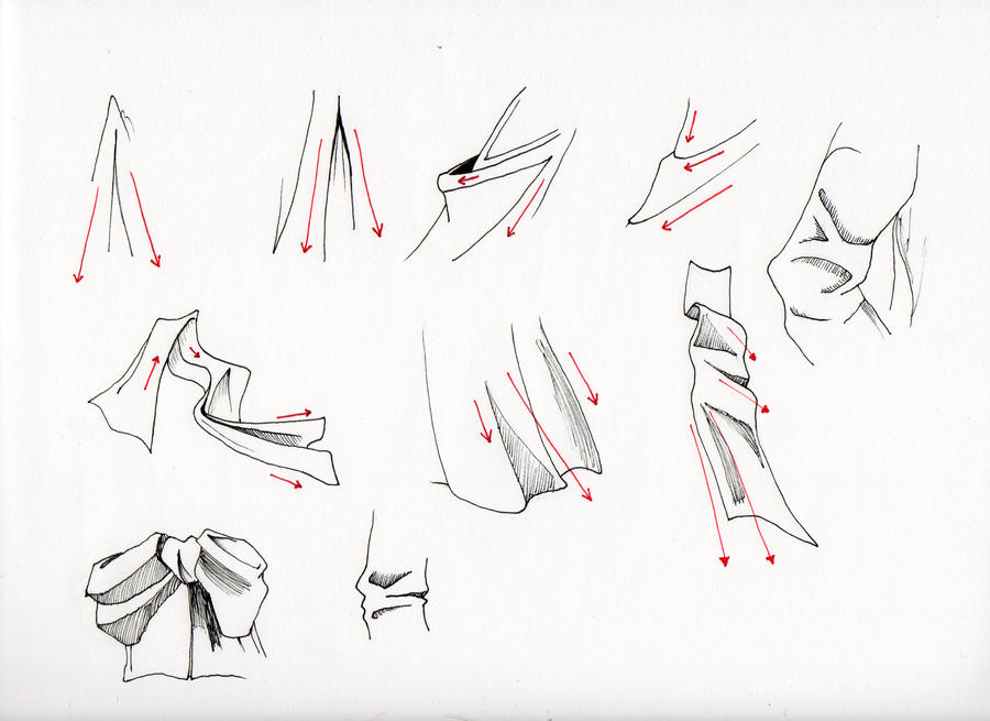 Clothing and Fold Study 1 by BluejayBard on DeviantArt