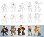 Classic Monsters - Gaming Edition - Step by Step by tabu-art