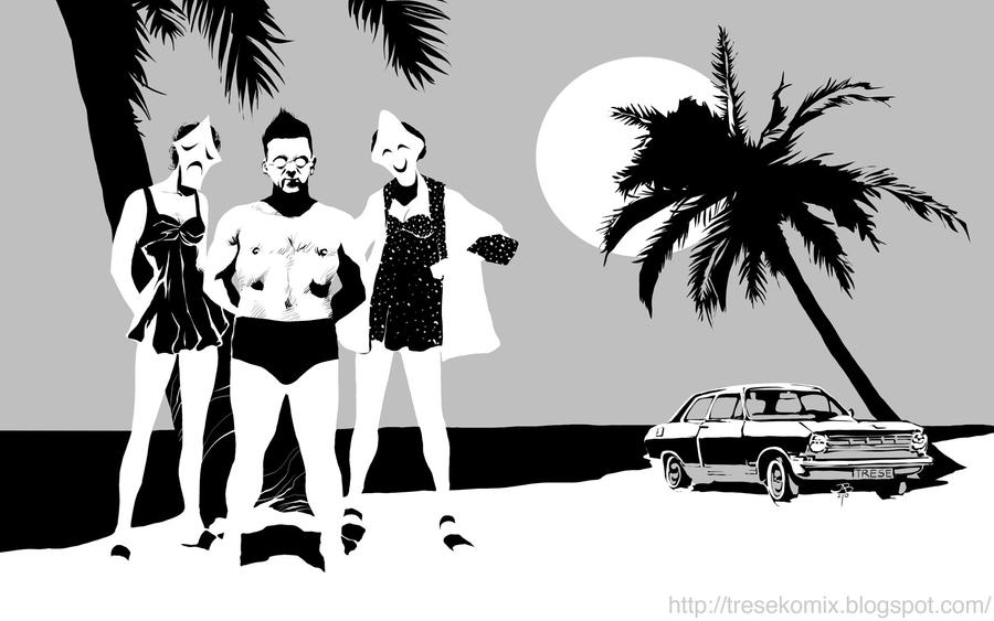 Lolo Trese and his angels by Budjette