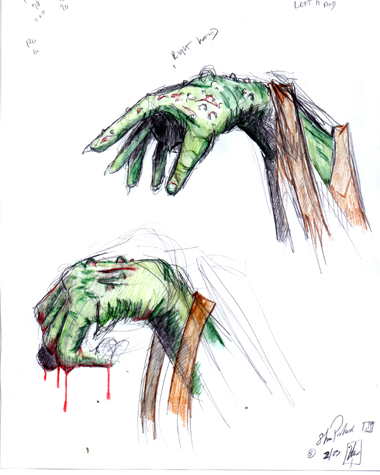 Zombie hands