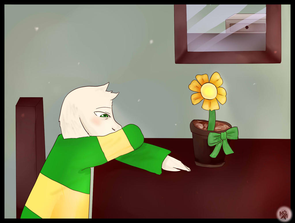 Glitchtale Asriel Part 1 by RainbowFlower01 on DeviantArt