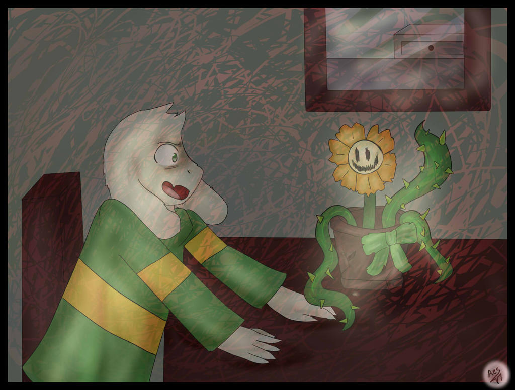 Glitchtale Asriel Part 2 by RainbowFlower01 on DeviantArt