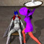 ll86 Request: Batgirl Living Statue