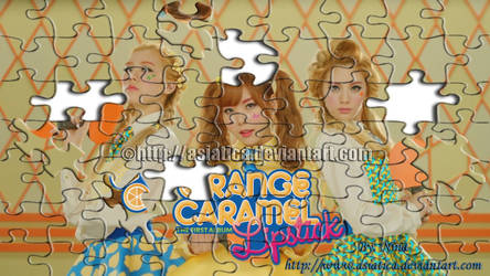 Orange Caramel Jigsaw Puzzle by Asiatica