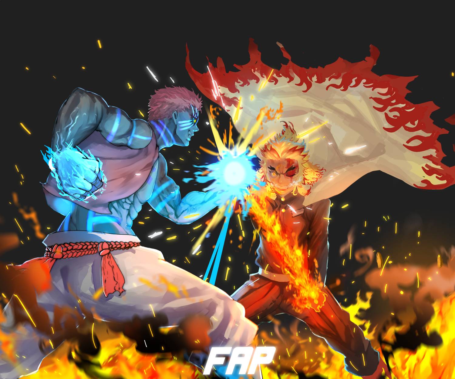 Rengoku vs Akaza by LinoZomber on DeviantArt