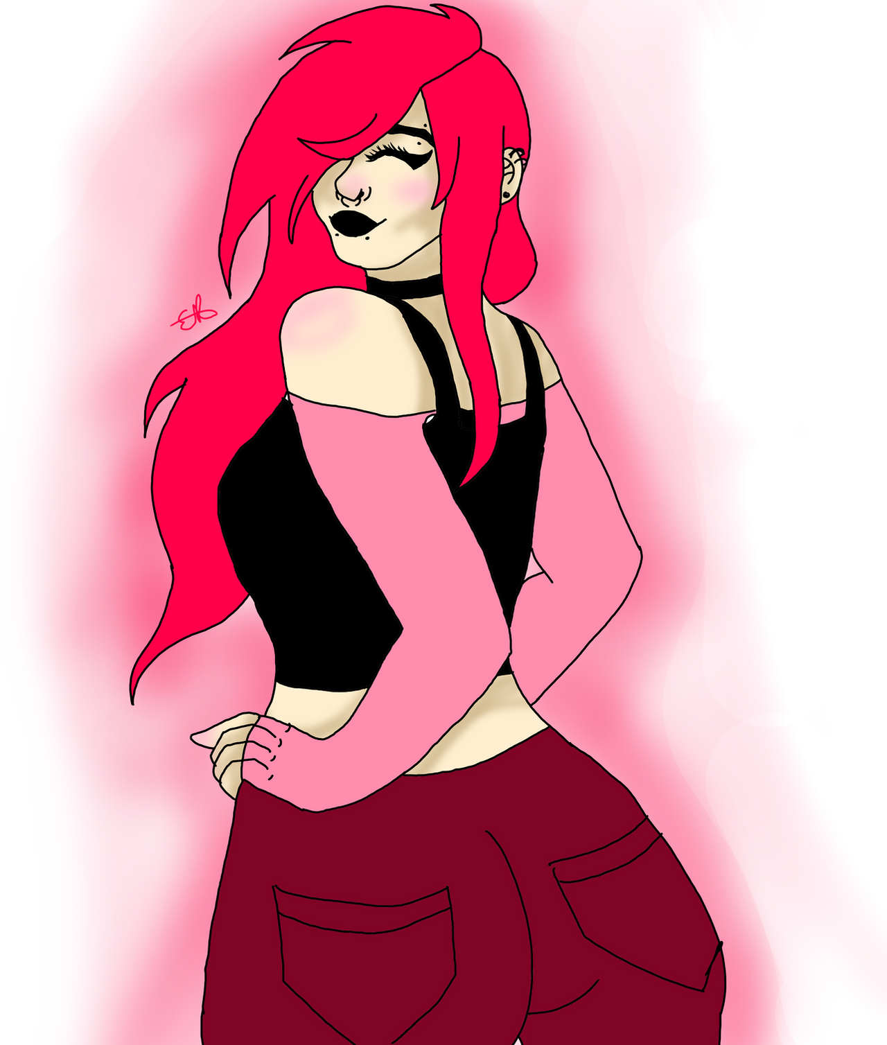 Pink Scene Rant Layout Pink Scene Drawing Practice by killerbunnyarts on DeviantArt
