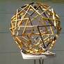 Icosahedron Woven Wood Sculpture