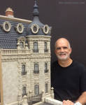 Miniature 1:12 Scale Hotel Exterior Model by RNDmodels