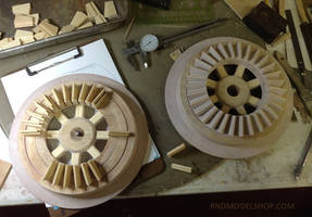 Wood Train Wheel Detail 1