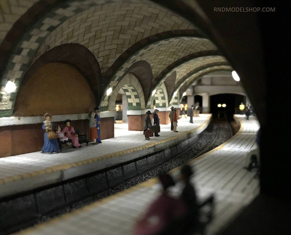 Miniature HO Scale Subway Upper Platform by RNDmodels on DeviantArt