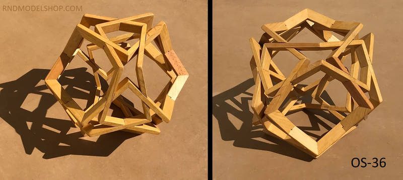 Octahedron of 24 Right Angles Sculpture (OS-36)