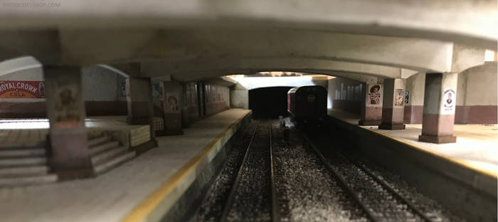 Miniature Abandon Subway in HO Scale