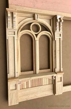 Miniature Storefront 1:12 scale millwork detail