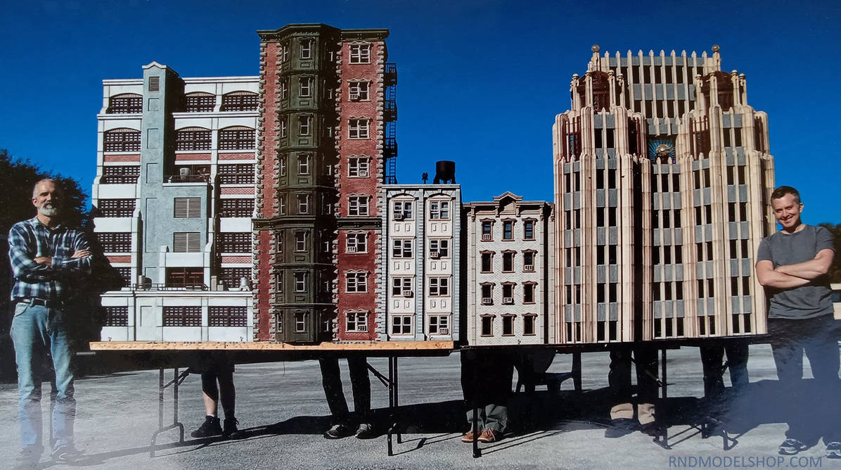 Miniature 1:12 scale City Buildings