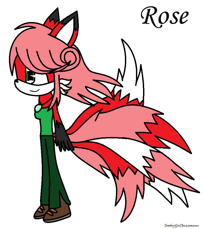 Demon Fox Roses Rose the Red Fox - Redesign by TomboyGirlAwesomenes on DeviantArt