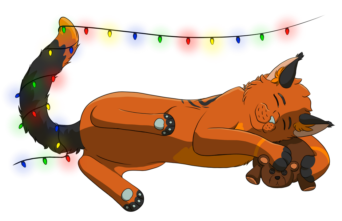 Christmas Teddy by Snowy-Clover