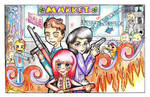 Contest: Gary, Diane and Celia in zombie hunt! by valurauta