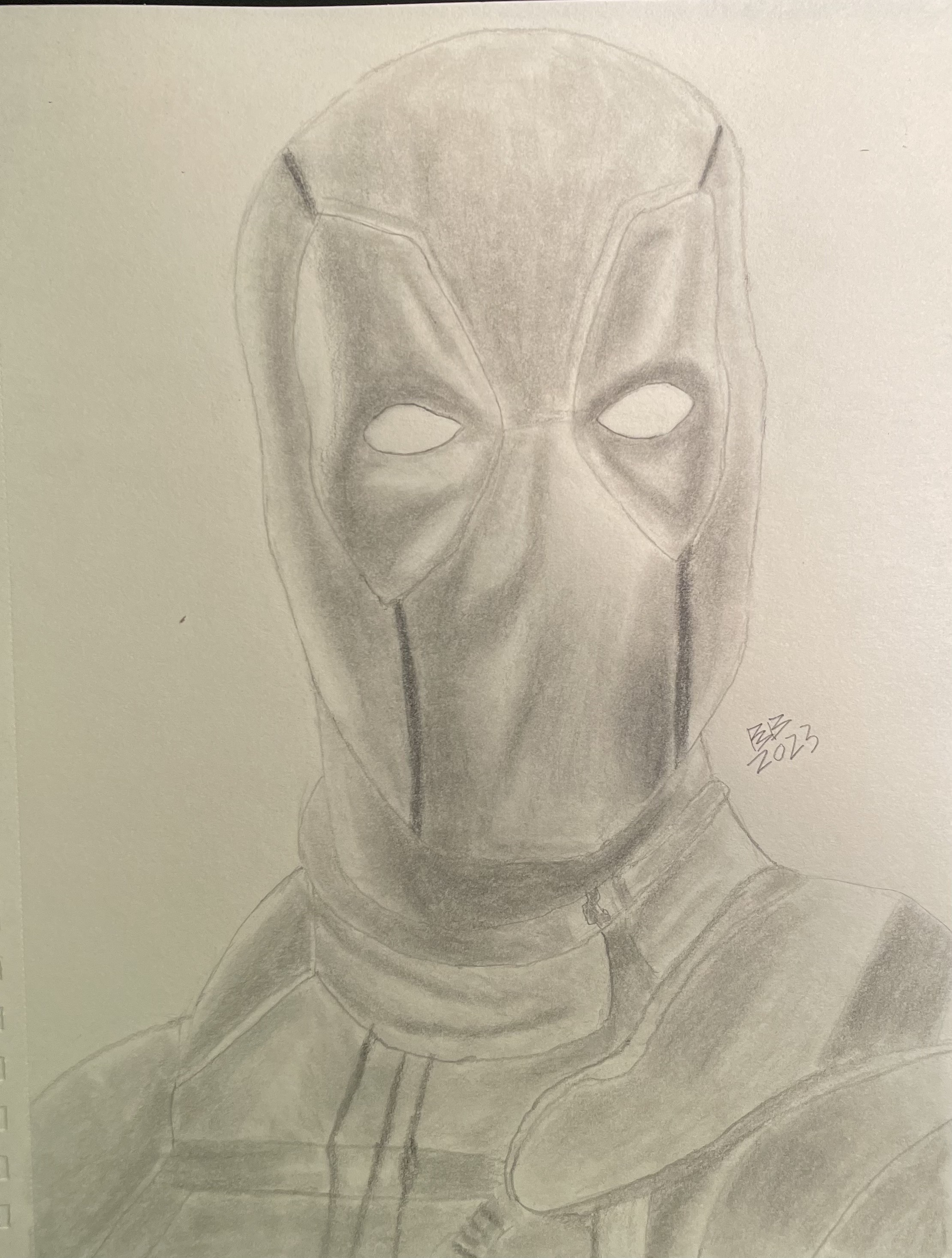 Deadpool graphite drawing by Binnse on DeviantArt