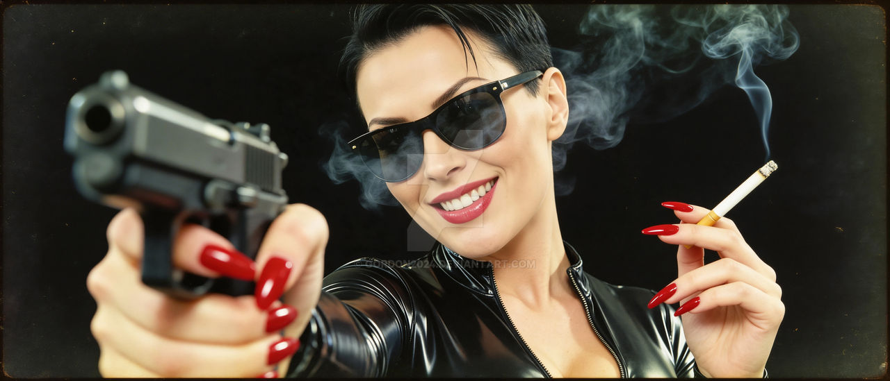 Hitwoman Injection Ines, smiling hitwoman by Gordon2024 on DeviantArt