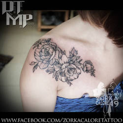 Vintage Flower tattoo by Zorka Incarnate Tattoo