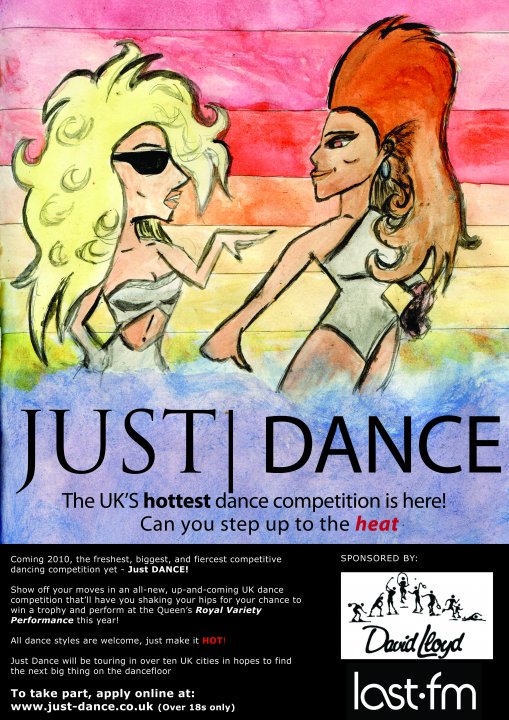 Just Dance competition poster